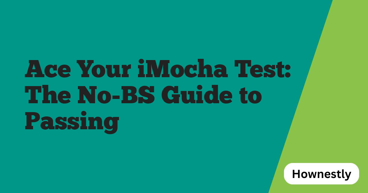 Ace Your iMocha Test: The No-BS Guide to Passing