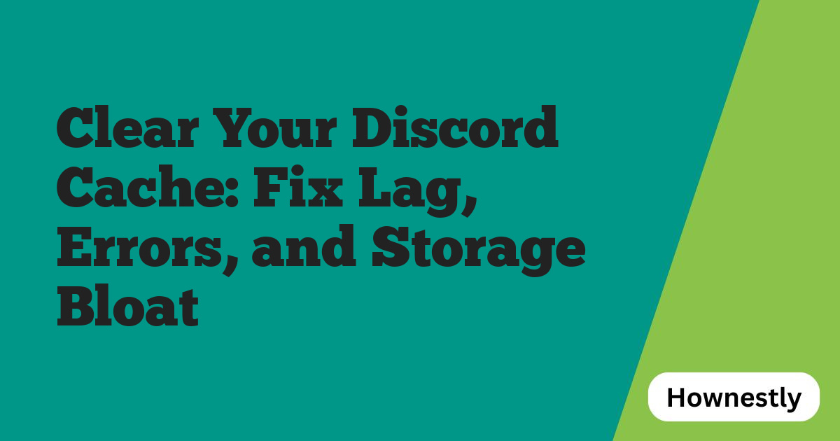 Clear Your Discord Cache: Fix Lag, Errors, and Storage Bloat