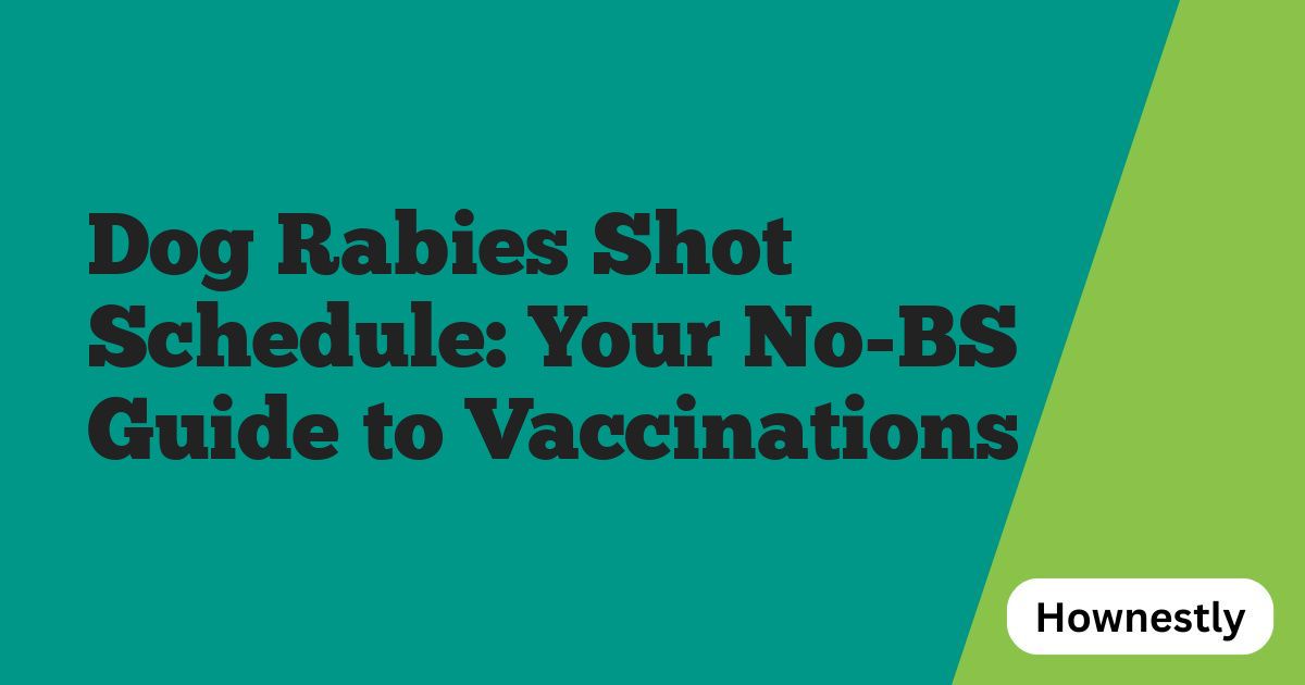 Dog Rabies Shot Schedule: Your No-BS Guide to Vaccinations