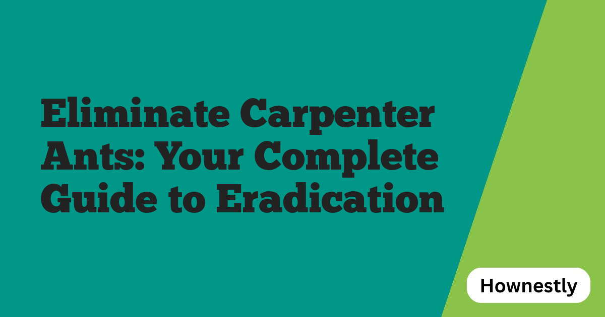 Eliminate Carpenter Ants: Your Complete Guide to Eradication