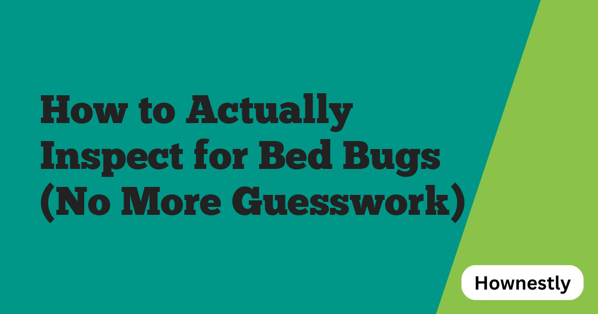 How to Actually Inspect for Bed Bugs (No More Guesswork)