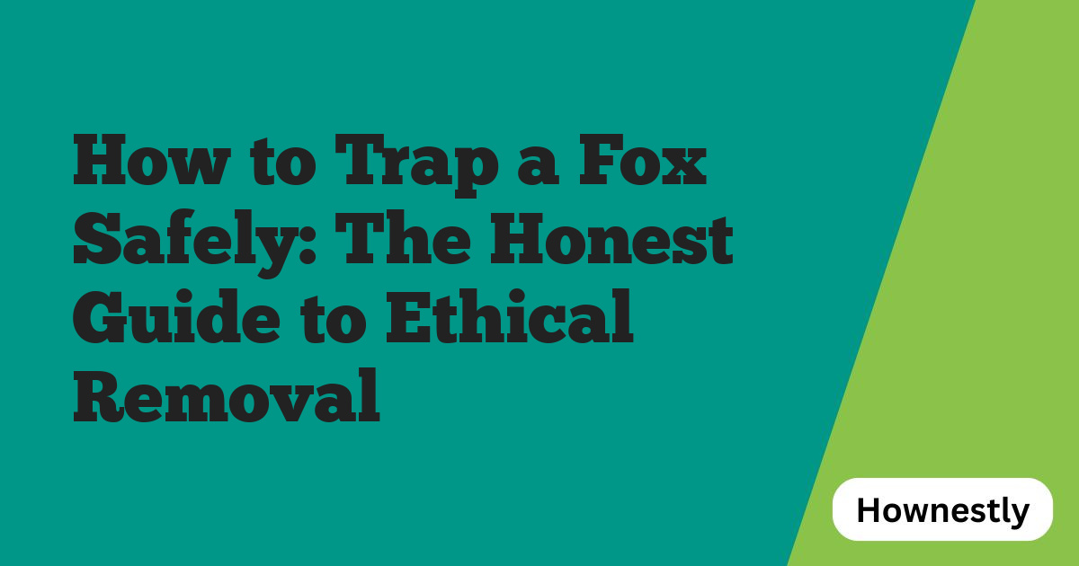 How to Trap a Fox Safely: The Honest Guide to Ethical Removal