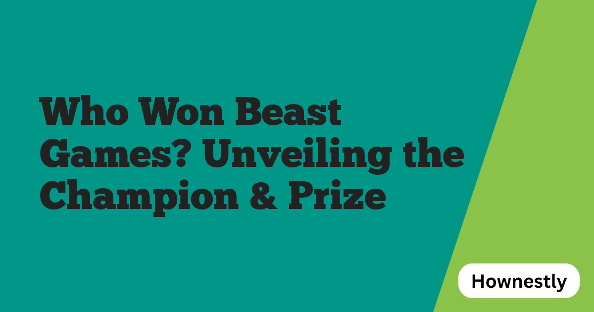 Who Won Beast Games? Unveiling the Champion & Prize