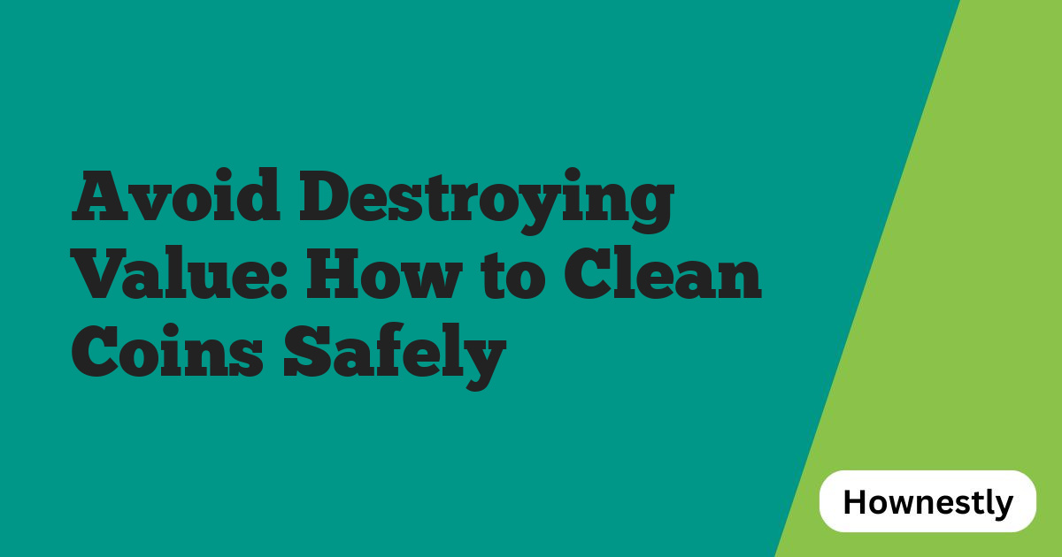 Avoid Destroying Value: How to Clean Coins Safely