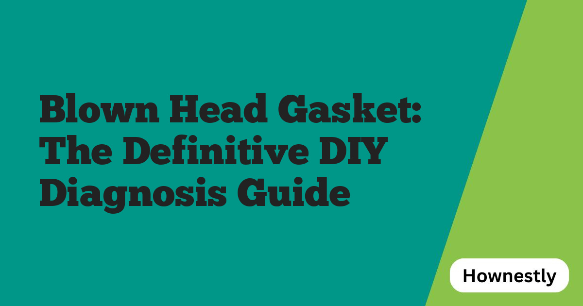 Blown Head Gasket: The Definitive DIY Diagnosis Guide