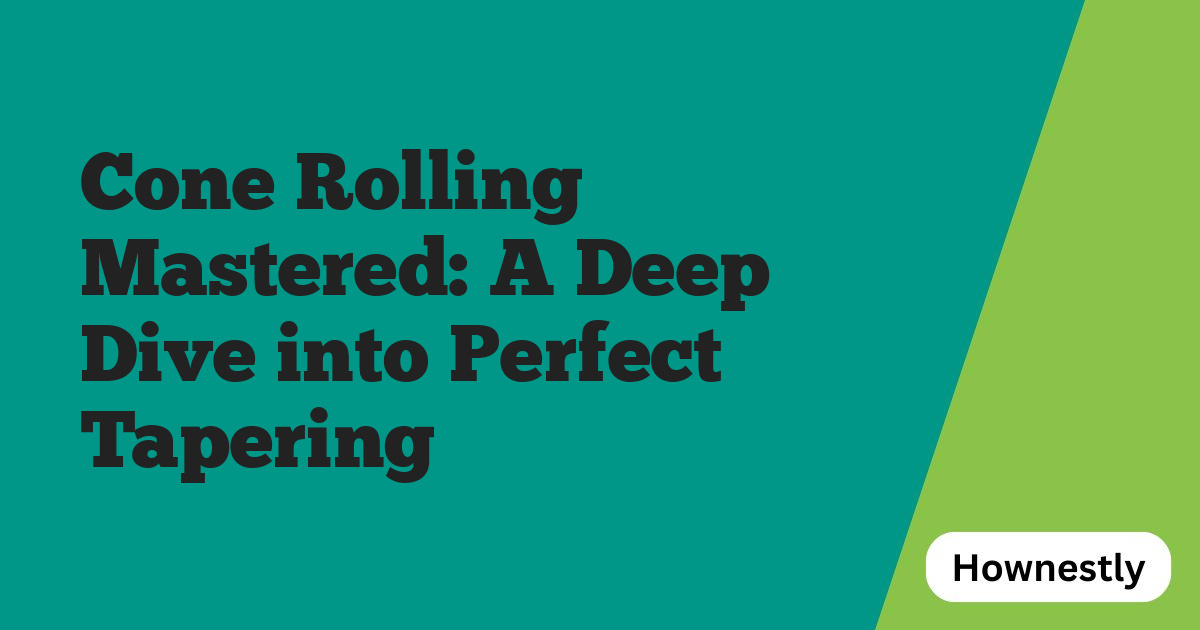 Cone Rolling Mastered: A Deep Dive into Perfect Tapering