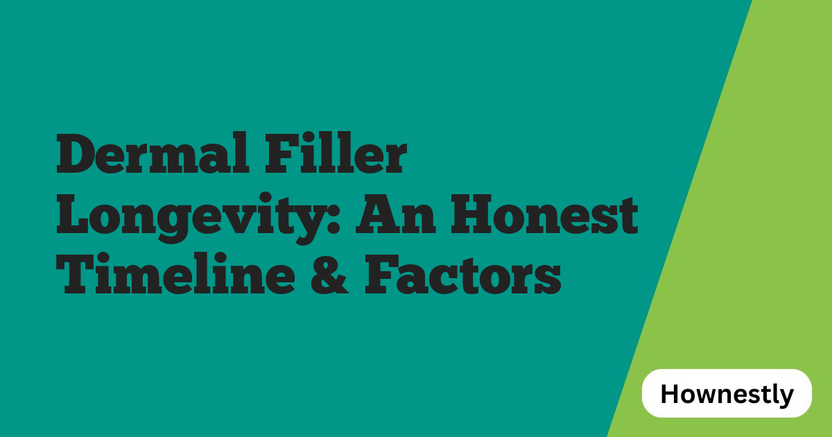 Dermal Filler Longevity: An Honest Timeline & Factors