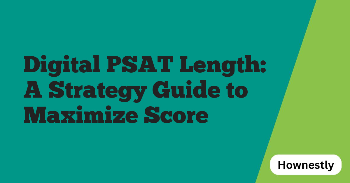 Digital PSAT Length: A Strategy Guide to Maximize Score