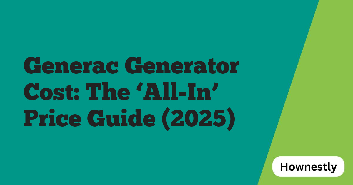 Generac Generator Cost: The ‘All-In’ Price Guide (2025)