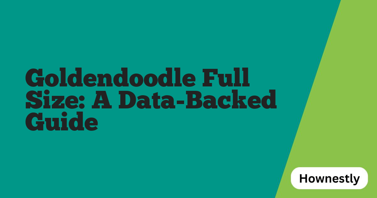 Goldendoodle Full Size: A Data-Backed Guide