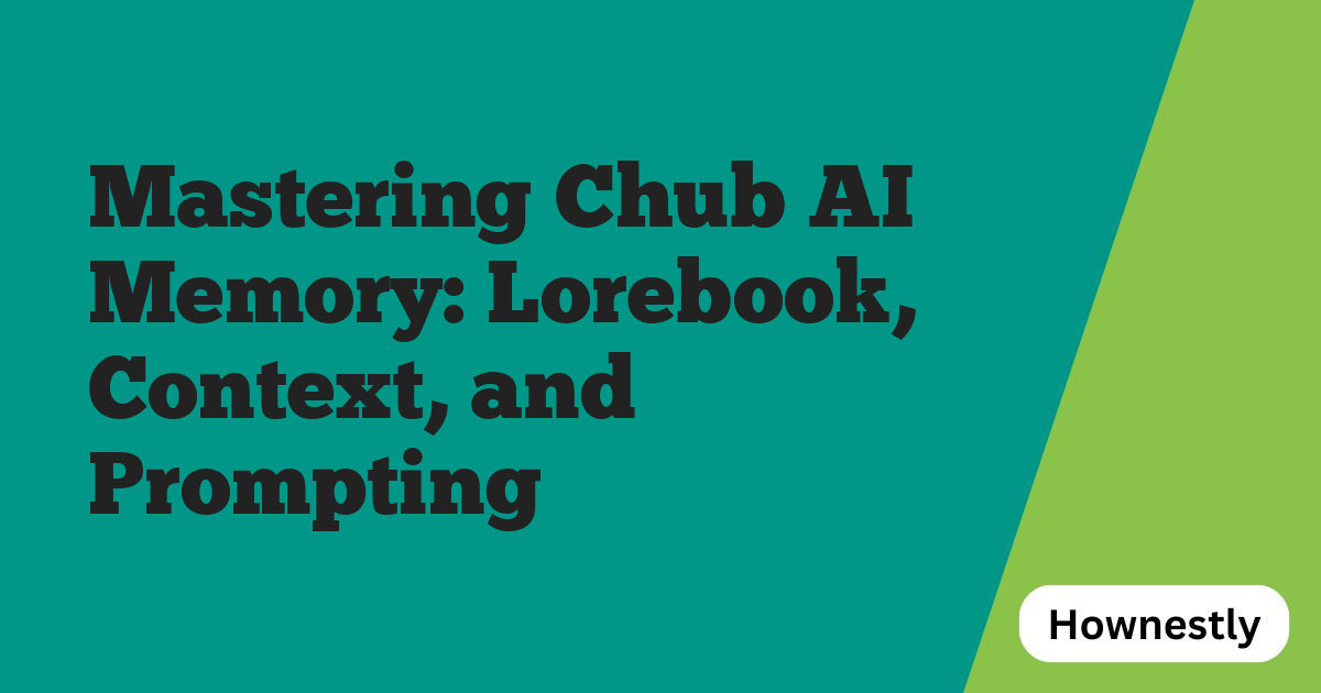 Mastering Chub AI Memory: Lorebook, Context, and Prompting