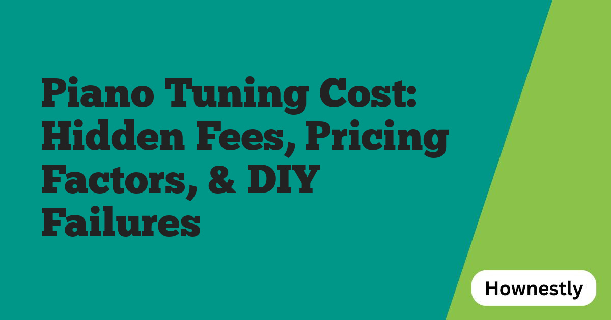Piano Tuning Cost: Hidden Fees, Pricing Factors, & DIY Failures