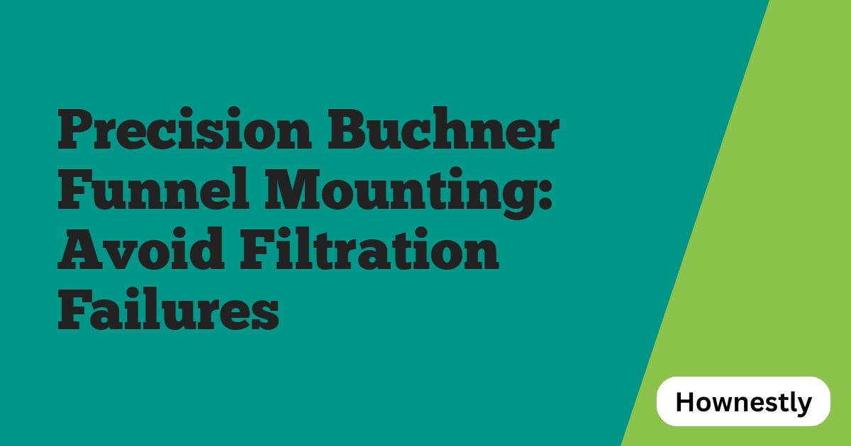 Precision Buchner Funnel Mounting: Avoid Filtration Failures