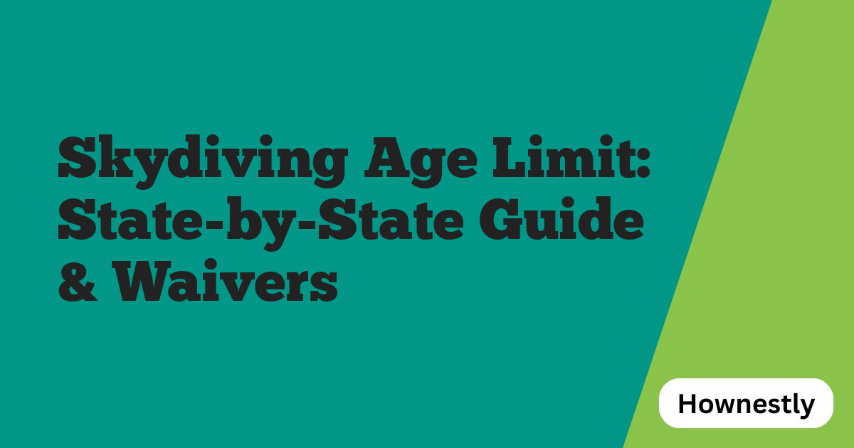 Skydiving Age Limit: State-by-State Guide & Waivers