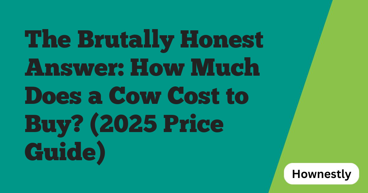 The Brutally Honest Answer: How Much Does a Cow Cost to Buy? (2025 Price Guide)
