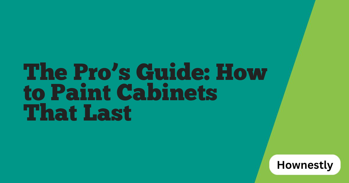 The Pro’s Guide: How to Paint Cabinets That Last