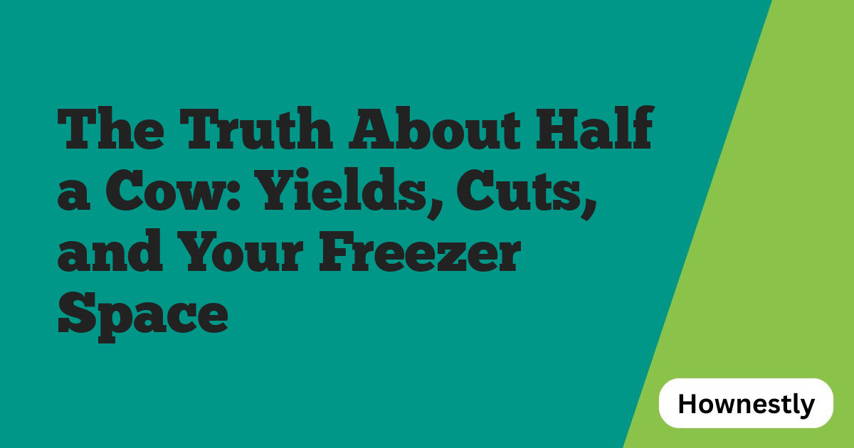 The Truth About Half a Cow: Yields, Cuts, and Your Freezer Space