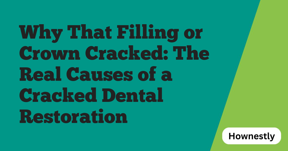 Why That Filling or Crown Cracked: The Real Causes of a Cracked Dental Restoration